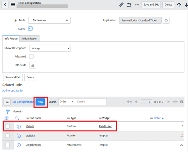 Using the Standard Ticket Widget with Custom Tables in ServiceNow