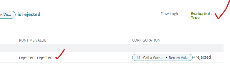 ServiceNow Flow Designer comparison evaluates to false even when it matches